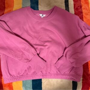 JoyLab XL.  Crop pink sweatshirt NWOT